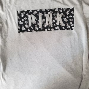PINK logo tee